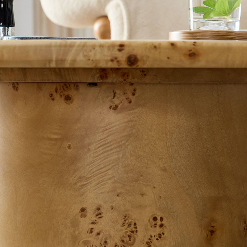 Ensemble de tables basses 2 pièces, Beige / bois de chêne