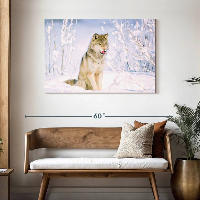 Brampt Feral Timber Wolf, 30" H x 45" W