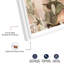 Décoration murale «Peach Spikes Shadowbox» par Notoriart, cadre blanc, 11 x 16-259098838-259098835