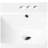 21x18 Drop-in White Porcelain Bathroom Sink with 3 Faucet Holes (4in centered)