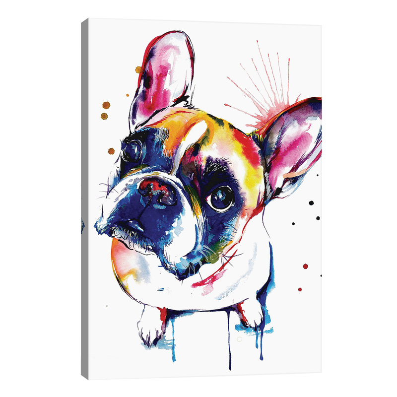 Frenchie Ii by Weekday Best - Painting on Canvas, 66.04 cm H x 45.72 cm W x 3.175 cm D