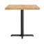 Plateau de table rectangulaire en bois massif avec base en X-1832549396-1832549397-1832549401