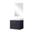 Meuble-lavabo bleu 24 po L 18 po x P 18 po Comptoir et miroir-473160543