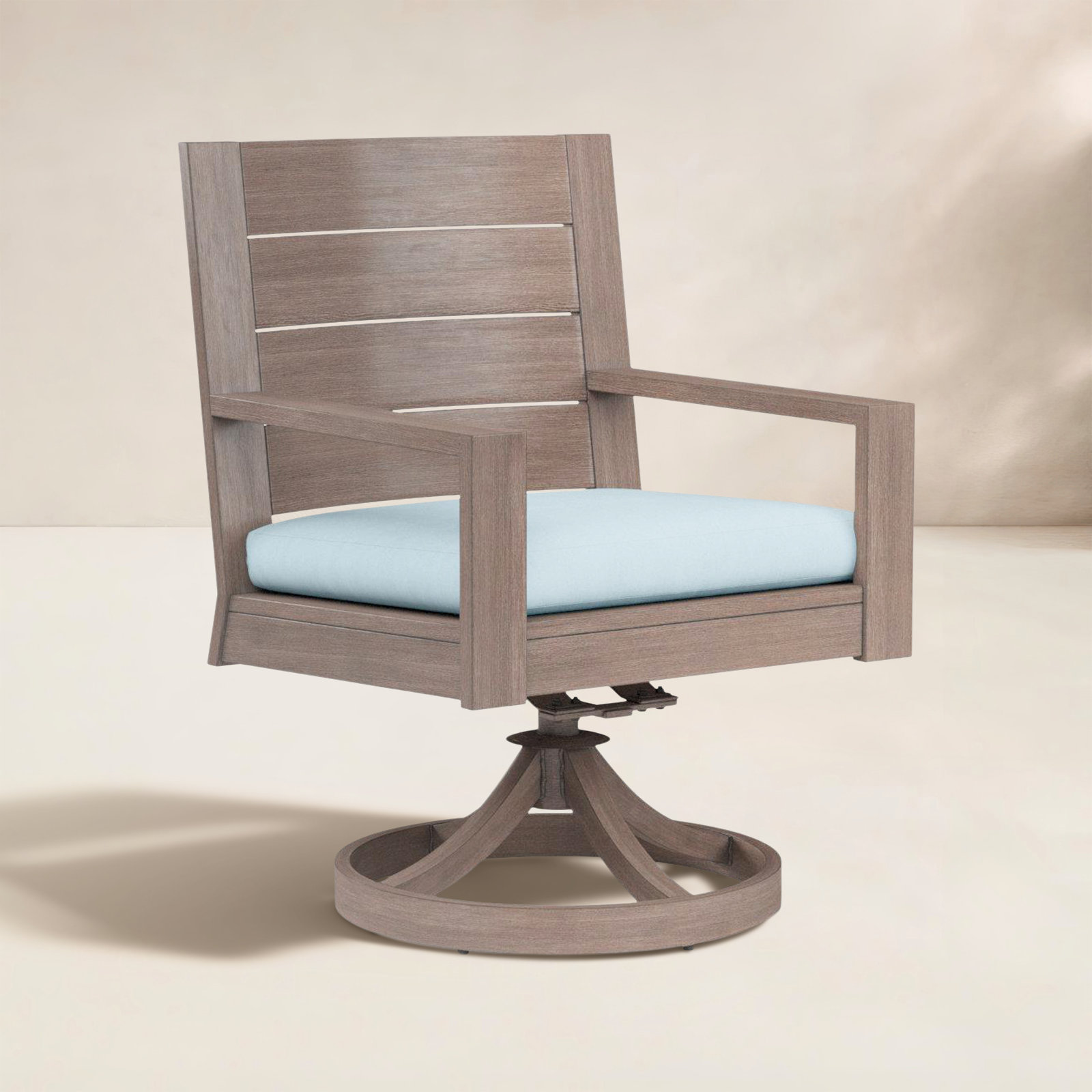 Laguna Swivel Sunbrella® Patio Armchair, Canvas Skyline Sunbrella®