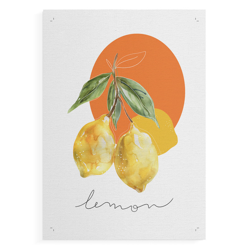 Citron - impression sur toile seulement - non encadrée