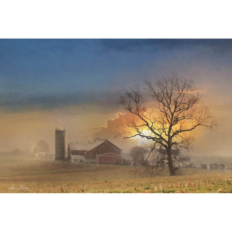 «Stormy Weather» par Lori Deiter - reproduction imprimée, L 18 po x H 12 po, Non, Wrapped Canvas