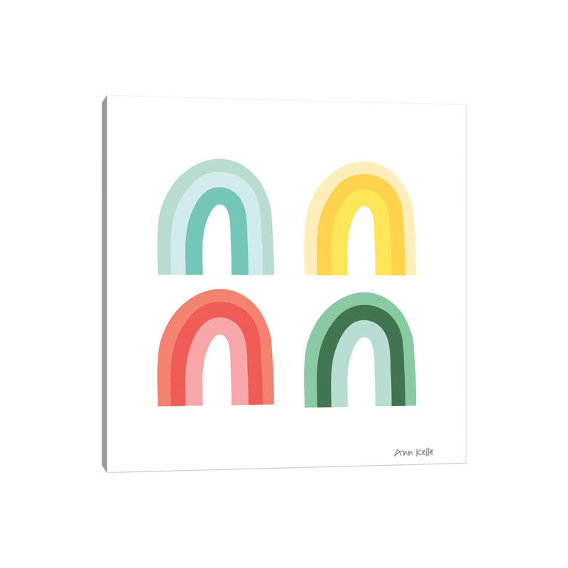Rainbow Colors Ii by Ann Kelle - Wrapped Canvas Print, 93.98 cm H x 93.98 cm W x 1.91 cm D