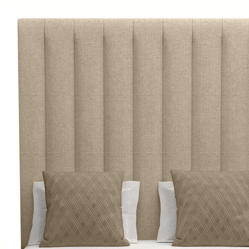 Dezyah Upholstered Standard Bed, King, Sand