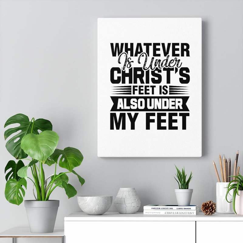 Under Christ's Feet - Wrapped Canvas Print, 41cm H x 30cm W