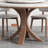 Faux Marble Solid Wood Round Dining Table Sets-125121037-125121038