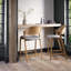 Upholstered Counter Stool with Solid Wood Frame-342945162