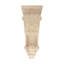 Corbeau en bois d'acanthe massif sculpté à la main 12-1 / 2 po x 5-1 / 8 po x 5-3 / 8 po-51893809