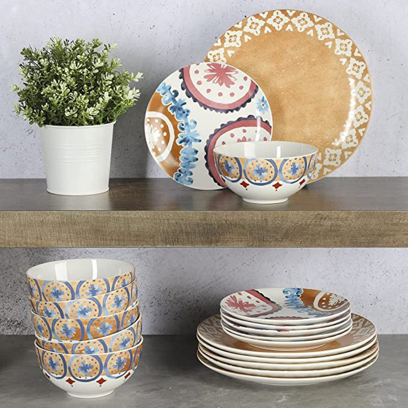 Gibson Tia Mowry Ceramic Dinnerware Set - Service for 6