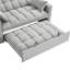 Canapé ajustable, structure grise, lit gris multifonctionnel avec sièges confortables, rangement pour accoudoirs, éponge haute, construction, peu encombrant-698475894