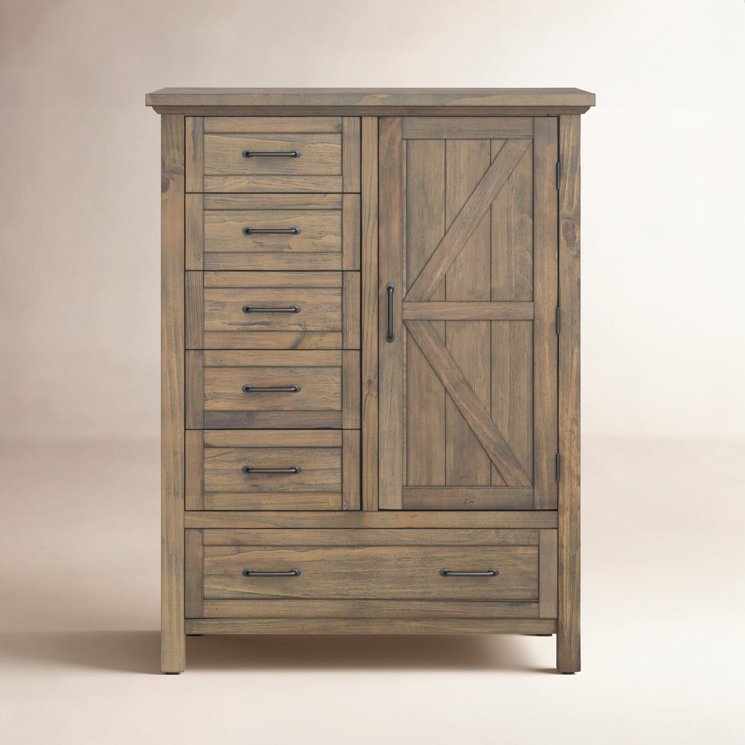 Aceline Armoire, Harvest Brown