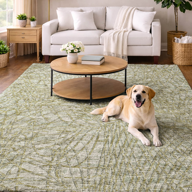 Tapis à poils longs fantaisiste Premium, Sauge, 10 pi x 14 pi