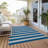 Stalcup Washable Striped Indoor / Outdoor Rug-1471821401