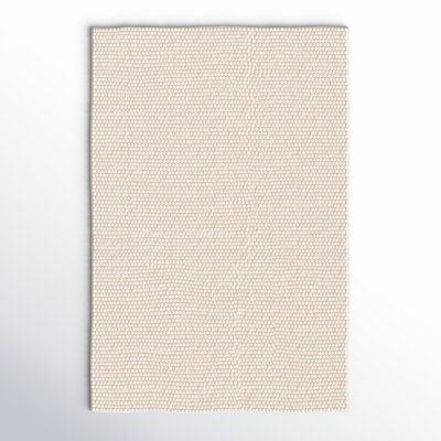 Elle Ivory Hand-Woven Wool Rug