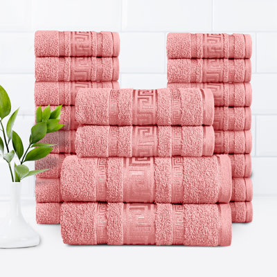 20-Piece Luxury Cotton Towel Set | Soft, Cosy Family Bale Set with 2 Bath, 2 Hand, 16 Face Towels for Ultimate Comfort