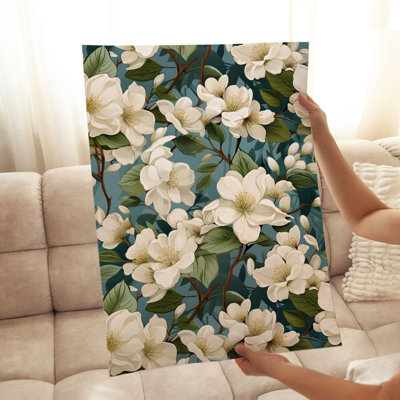 «Floral Jasmine Flowers I», reproduction d'art moderne sans cadre