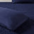 Navy King Bedspread - Pleated, Split Corner, 100% , , , Box Sewing-119448672-119448676