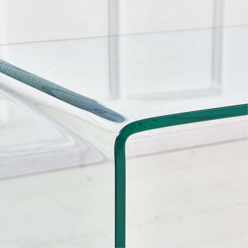 Small Clear Glass Side & End Table