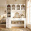 Bureau de coiffeuse polyvalent avec rangement massif