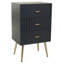 Woodbine 44cm W Manufactured Wood Bedside Table