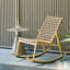 Chaise berçante moderne en aluminium PE