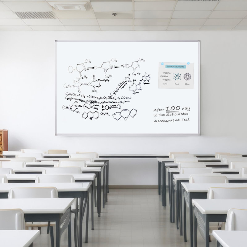 72" x 48" Wall-Mounted Whiteboard Magnetic Dry Erase Board