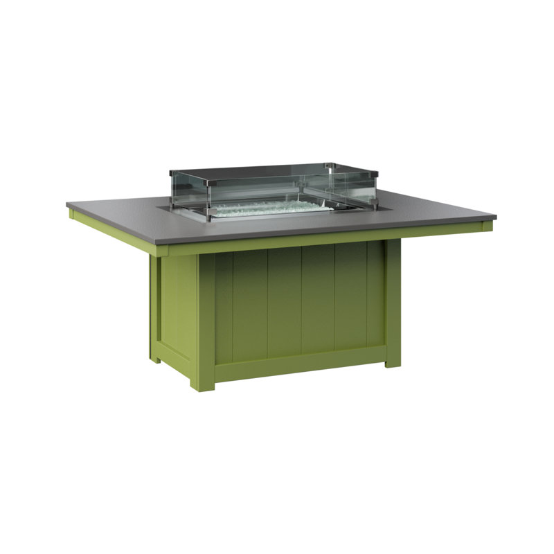 Foyer de table rectangulaire Berlin Gardens Donoma, Plateau martelé en acier inoxydable avec base ver