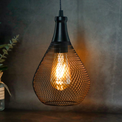 Bay Isle Home 31Cm Light Single Geometric LED Pendant with Rope Accents