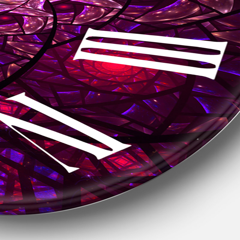 Fractal Flames - Horloge murale moderne, Grand