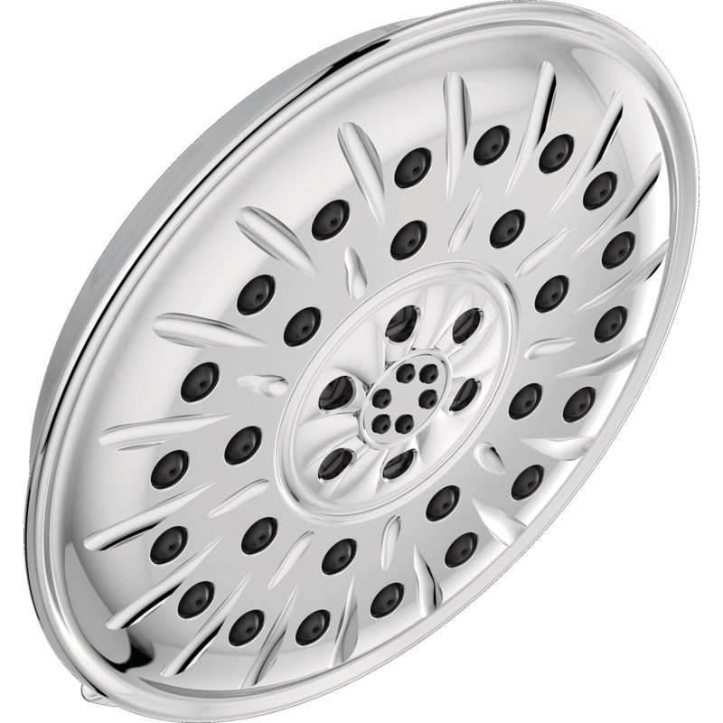 Rain Dual Shower Head with H2Okinetic Technology, Lumicoat Chrome
