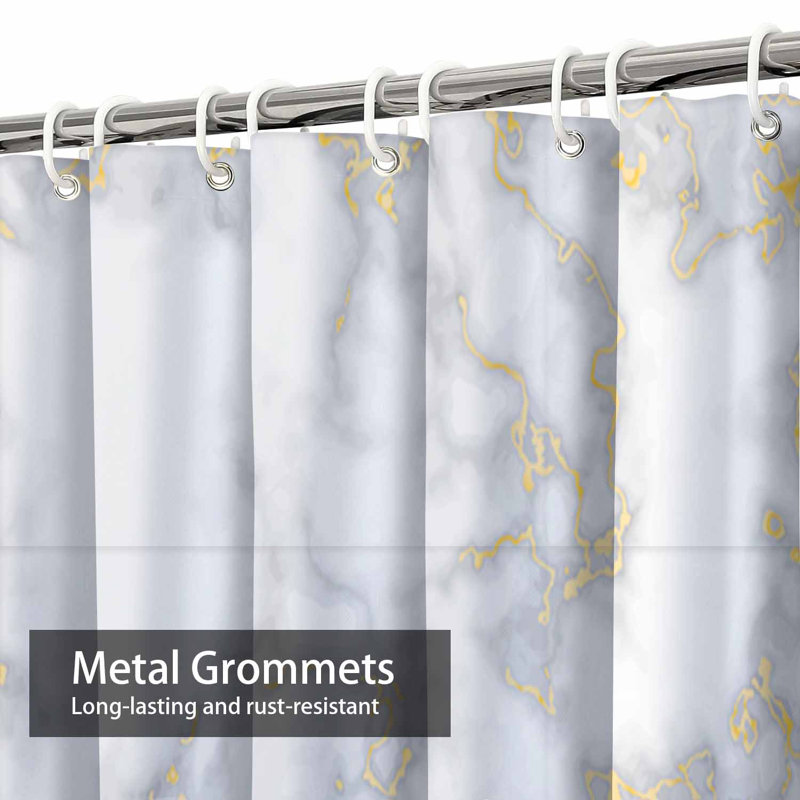 Rideau de douche Marble, L 72 po x l 84 po