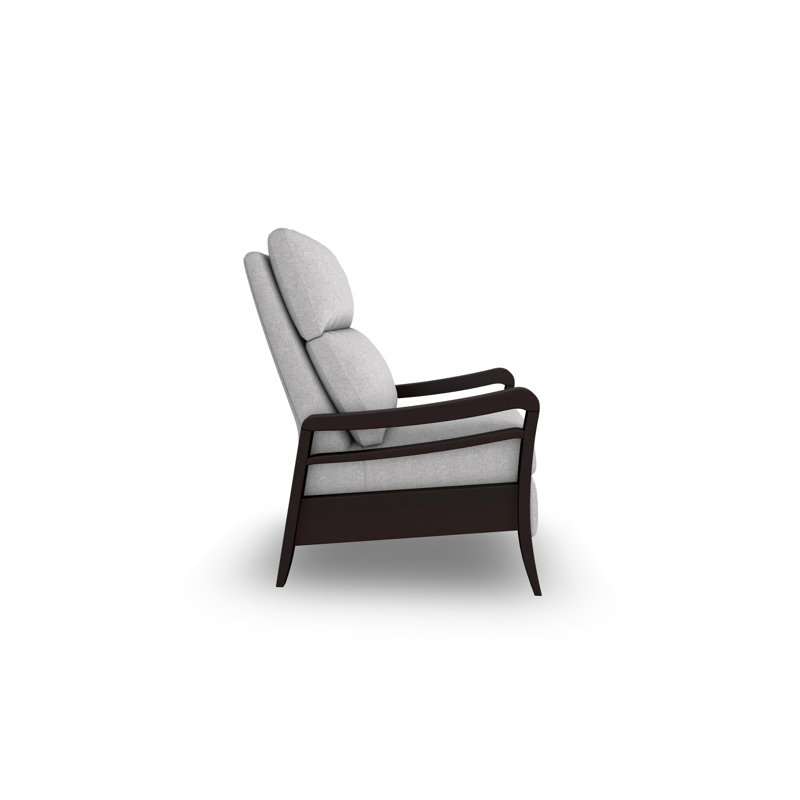 Modern High Leg Recliner, Espresso, Pine