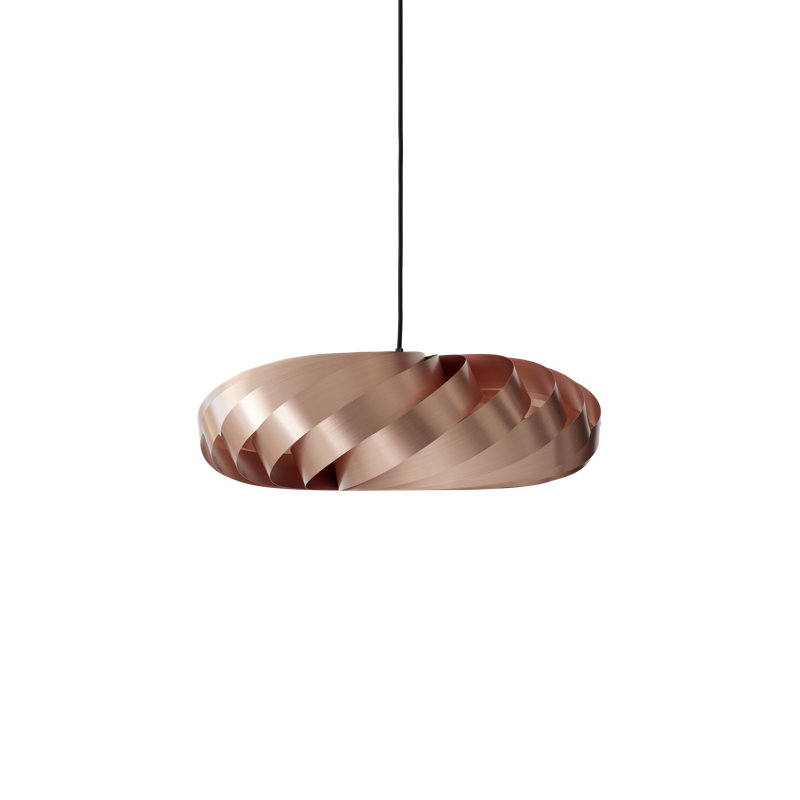 Luminaire suspendu Selma, Cuivre, H 7,87 po x l 23,62 po x P 23,62 po