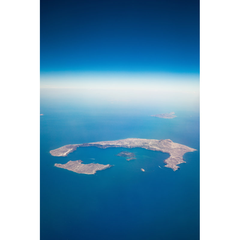 Santorini Island by Borchee - No Frame Art Prints on Canvas, 91cm H x 61cm W