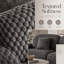 Canapé d'angle modulaire en velours côtelé de 125 pouces avec méridienne, canapé Cloud à assise profonde avec coussins moelleux