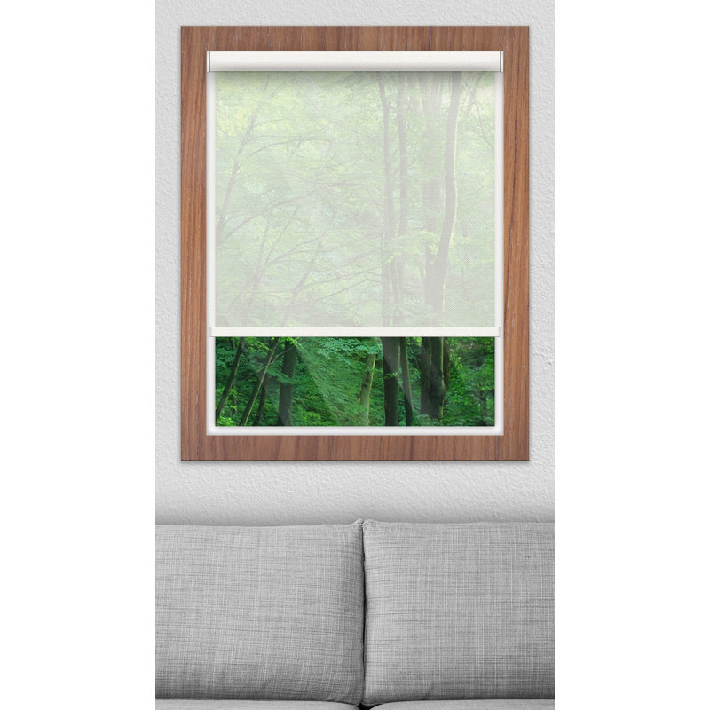Rideau solaire semi-transparent, Blanc, l 62 po x L 48 po