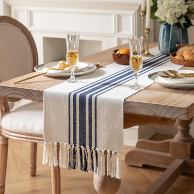 Molique Runner Striped Cotton Table Runner