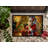 Rhodesian Ridgeback and Santa Claus Doormat-112753714