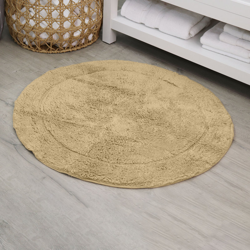 Tapis de salle de bain, Lin lin, Rond 22 po