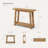 41.3'' Light Brown Console Table with Shelf