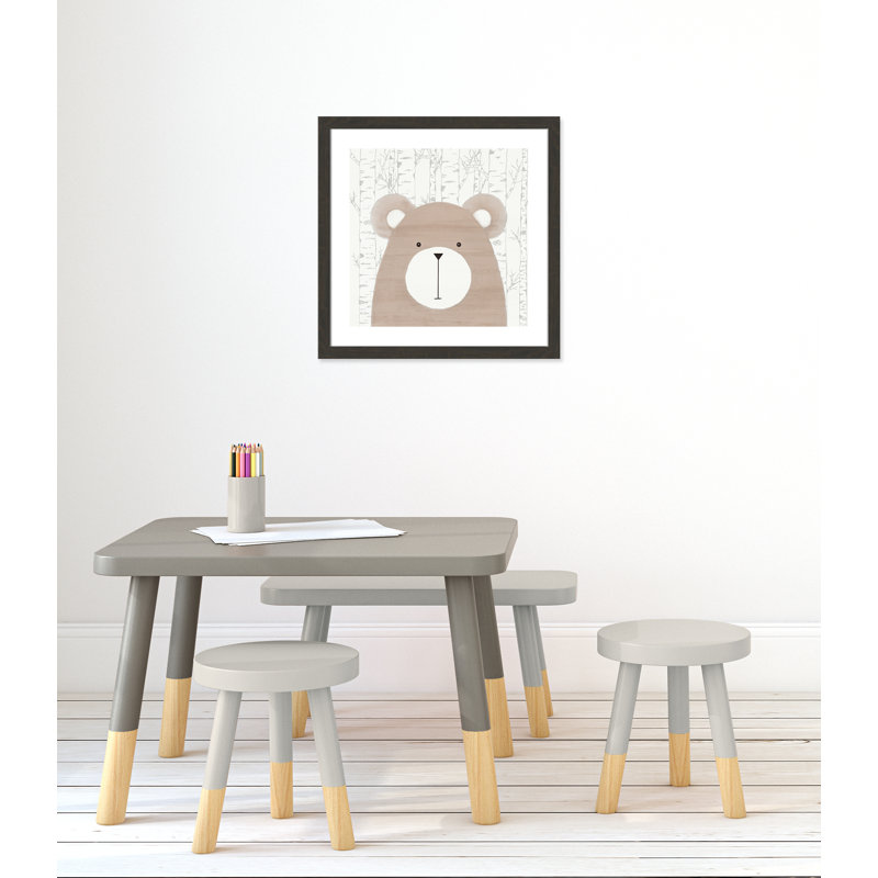 Friends 1, art encadré, H 22,5 po x l 22,5 po x P 0,6 po, Cadre plat à grain de bois noir