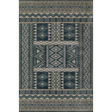 Tapis bleu sud-ouest Foundise Select Genevieve 3 pi 10 po x 5 pi 7 po