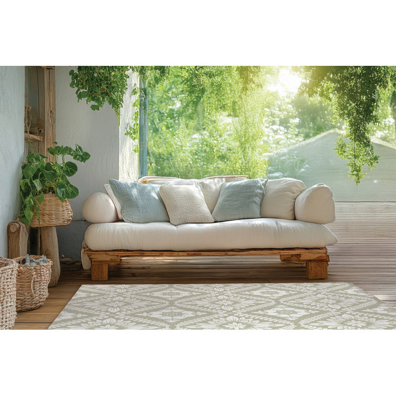 Talia Outdoor Area Rug, Rectangle 2' x 3'