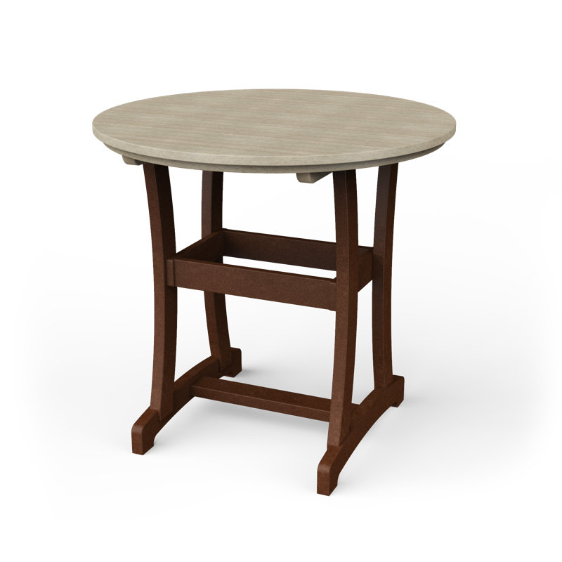 Table de bar Stella, H 42 po x l 42 po x P 42 po, Bois de bouleau / brun Tudor
