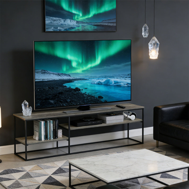 Meuble télé, console, meuble télé Modern, H 21,9 po x L 60 po x l 16 po