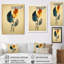 Rétro plumes de bohème orange et orange sur toile-1766461900-1691447651